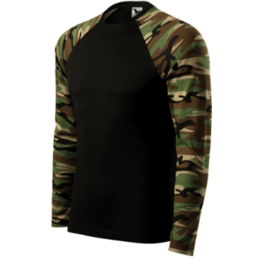 Camouflage LS Tričko unisex