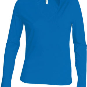 Dámske tričko s dlhým rukávom a výstrihom do "v"