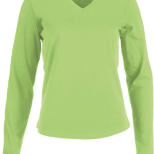 Dámske tričko s dlhým rukávom a výstrihom do "v"