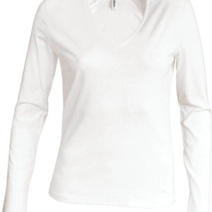 Dámske tričko s dlhým rukávom a výstrihom do "v"