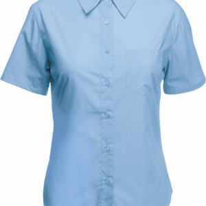 Dámska popelínová košeľa s krátkym rukávom
