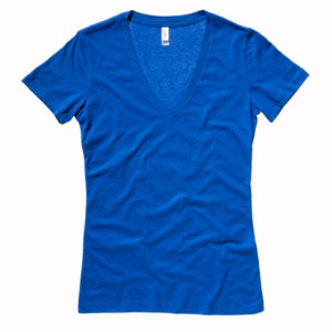 Dámske tričko s výstrihom do V