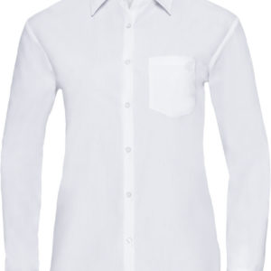 934F Dámska popelínová košeľa s dlhým rukávom