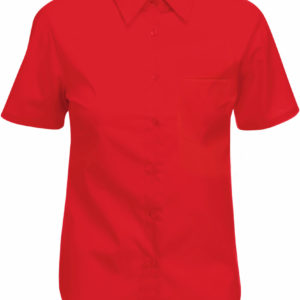 Dámska popelínová košeľa s krátkym rukávom