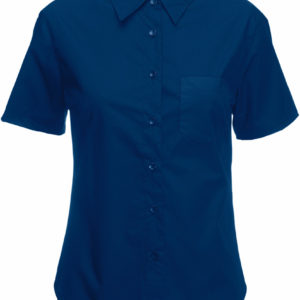 Dámska popelínová košeľa s krátkym rukávom