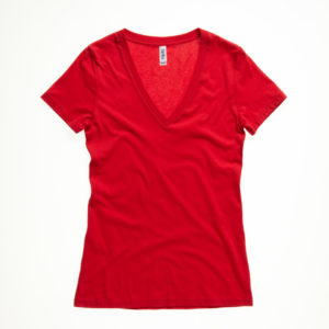 Dámske tričko s výstrihom do V