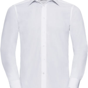 924M Pánska popelínová košeľa s dlhým rukávom