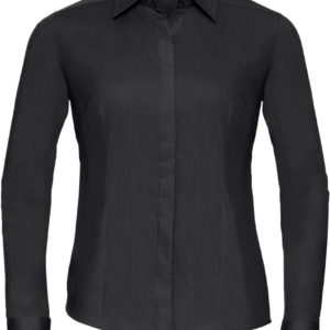 924F Dámska popelínová košeľa s dlhým rukávom