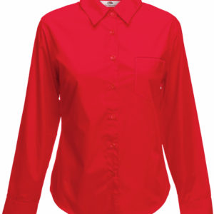 Dámska popelínová košeľa s dlhým rukávom