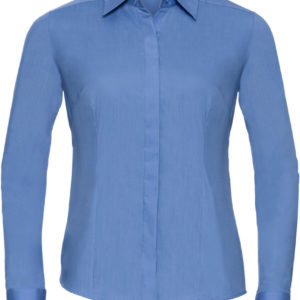 924F Dámska popelínová košeľa s dlhým rukávom