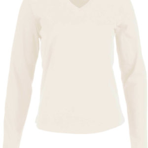 Dámske tričko s dlhým rukávom a výstrihom do "v"