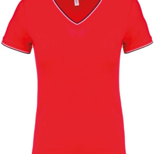 Dámske Piqué tričko s V výstrihom