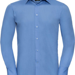 924M Pánska popelínová košeľa s dlhým rukávom