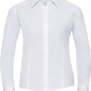 924F Dámska popelínová košeľa s dlhým rukávom