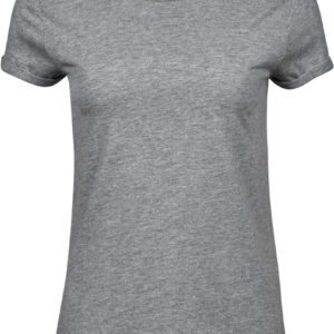 Dámske tričko s rolovacím okrajom na rukáve