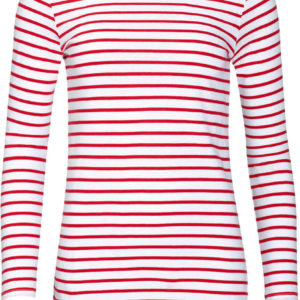 Dámske pruhované tričko s dlhým rukávom