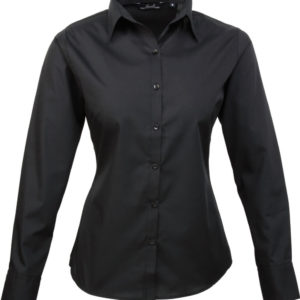 Dámska popelínová košeľa s dlhým rukávom