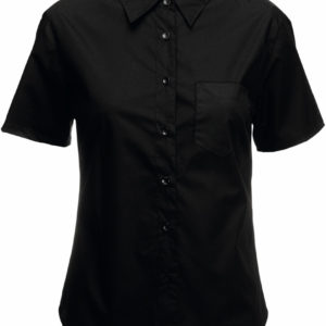 Dámska popelínová košeľa s krátkym rukávom