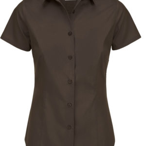 B&C | Popelínová elastická košeľa s krátkym rukávom Black Tie SSL / dámska