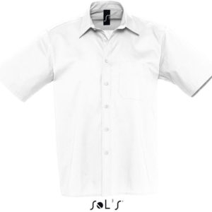 Berkeley Pánska popelínová košeľa s krátkym rukávom