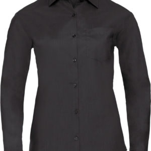 934F Dámska popelínová košeľa s dlhým rukávom