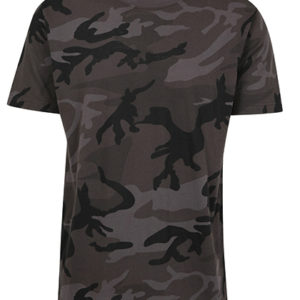 Camo tričko s okrúhlym výstrihom