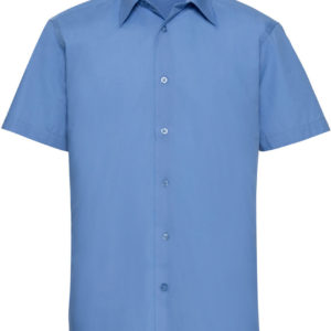 925M Pánska popelínová košeľa s krátkym rukávom