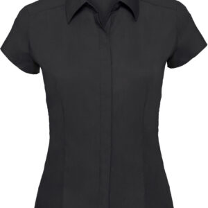 925F Dámska popelínová košeľa s krátkym rukávom
